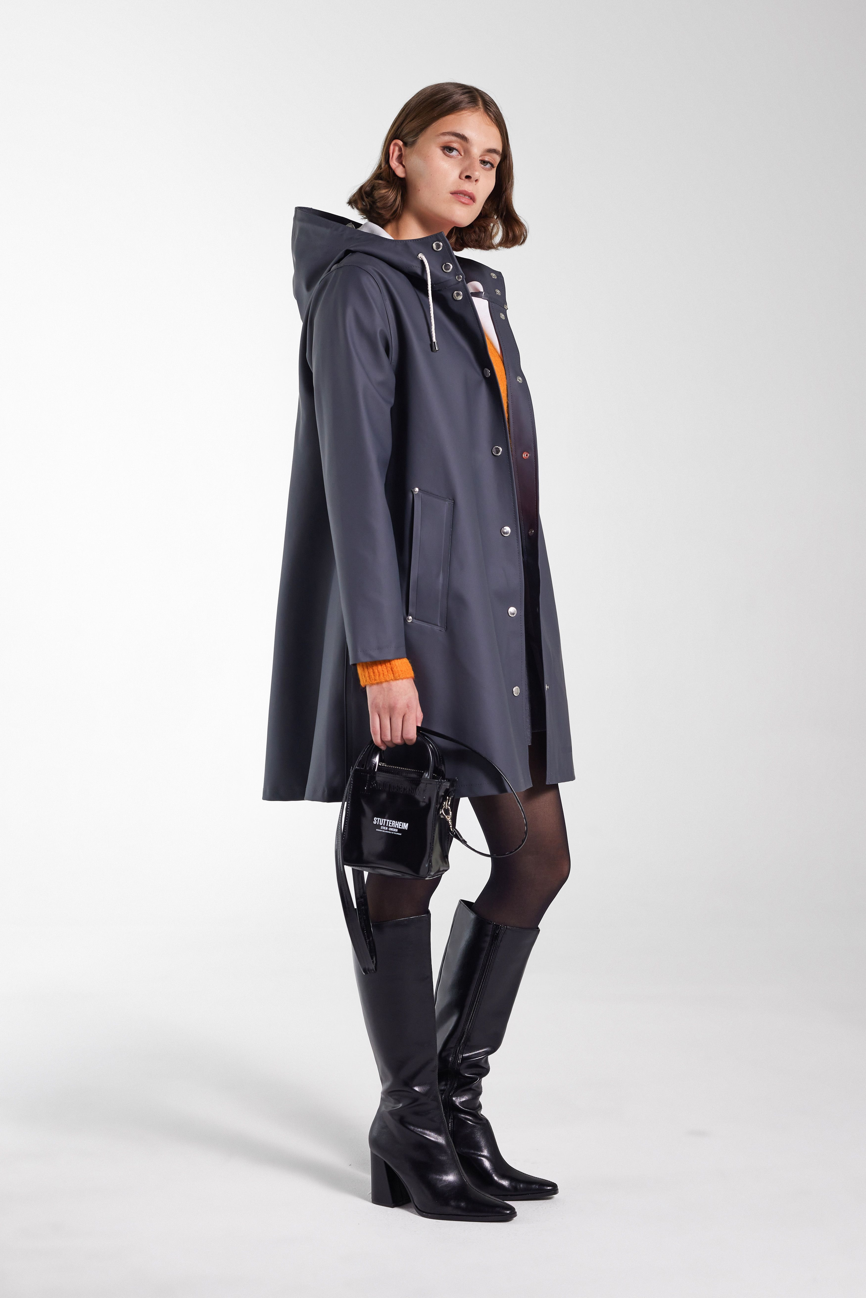 Mosebacke Raincoat Charcoal - 2