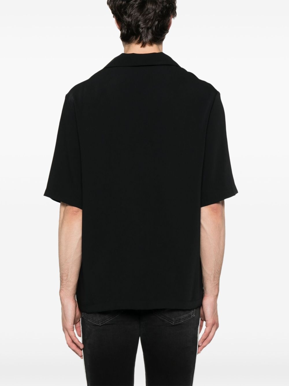 logo-embroidered shirt - 4