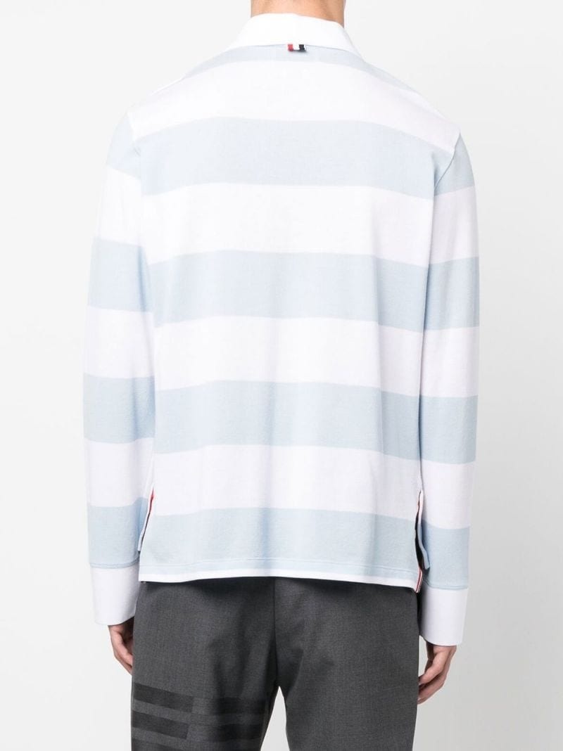 striped polo shirt - 4