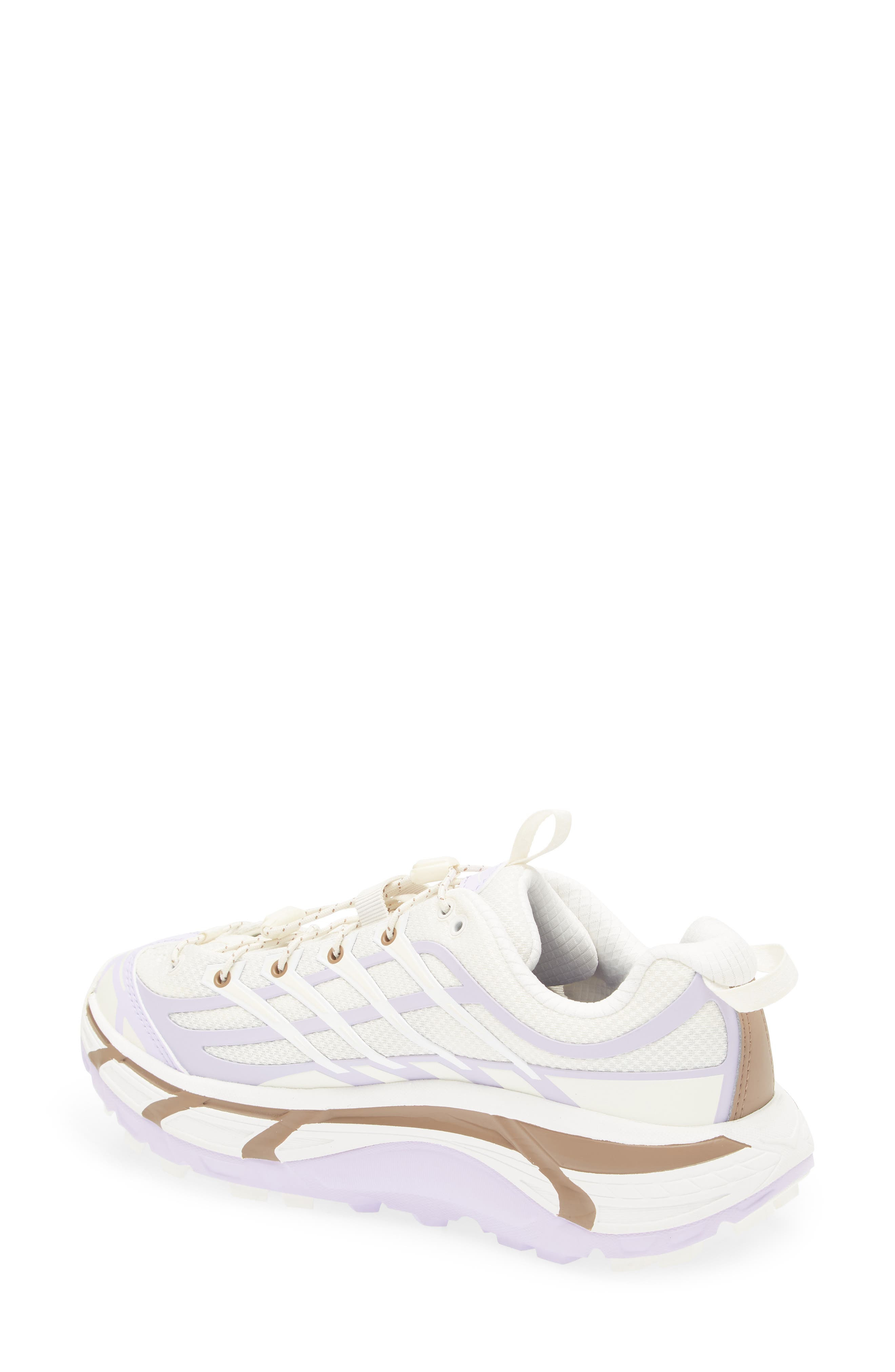 HOKA Mafate Three2 Wordmark Sneaker in Alabaster /Iris Flower at Nordstrom - 2