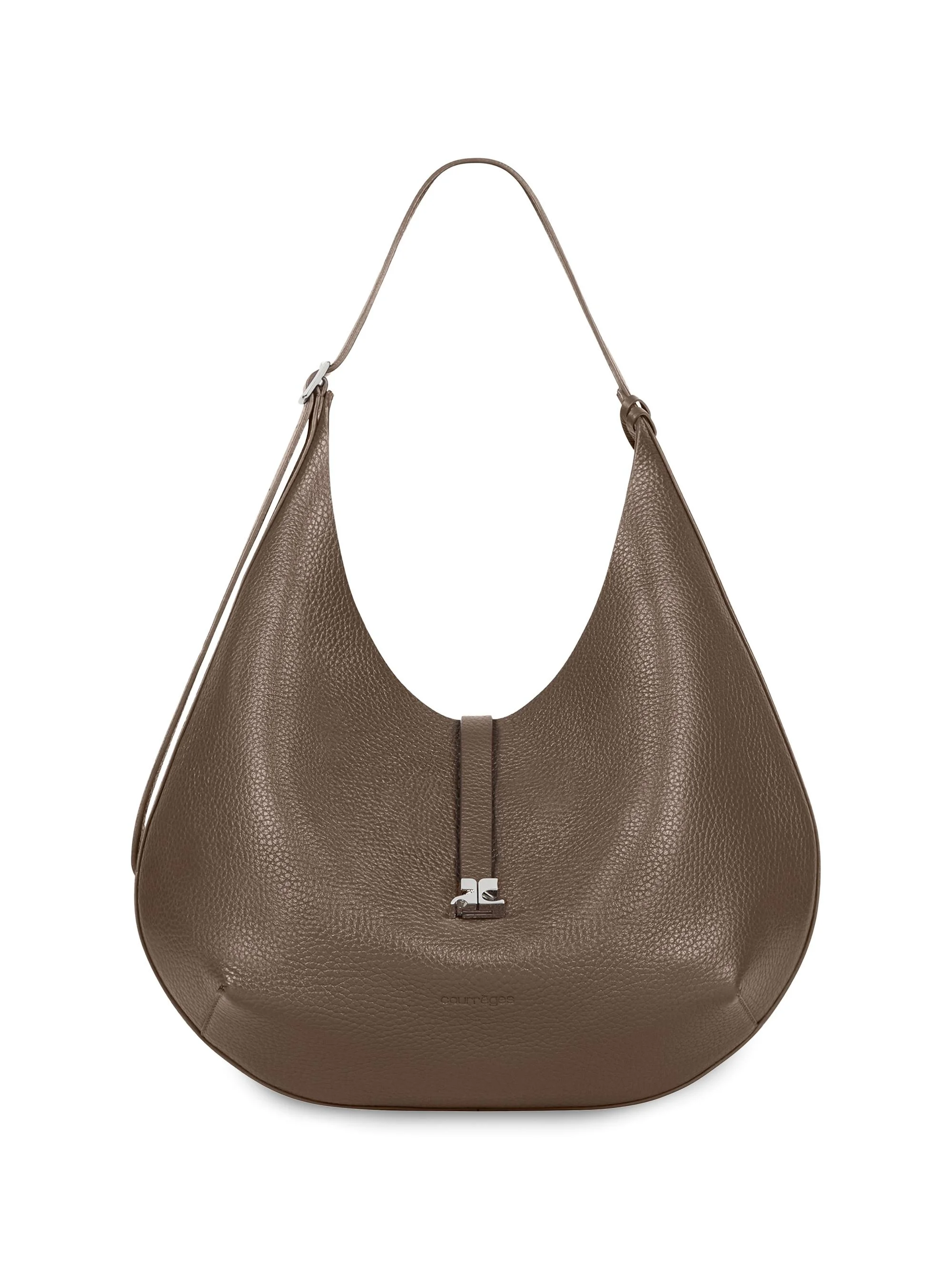Women's Holy Leather Hobo Bag - Light Mocha - 1