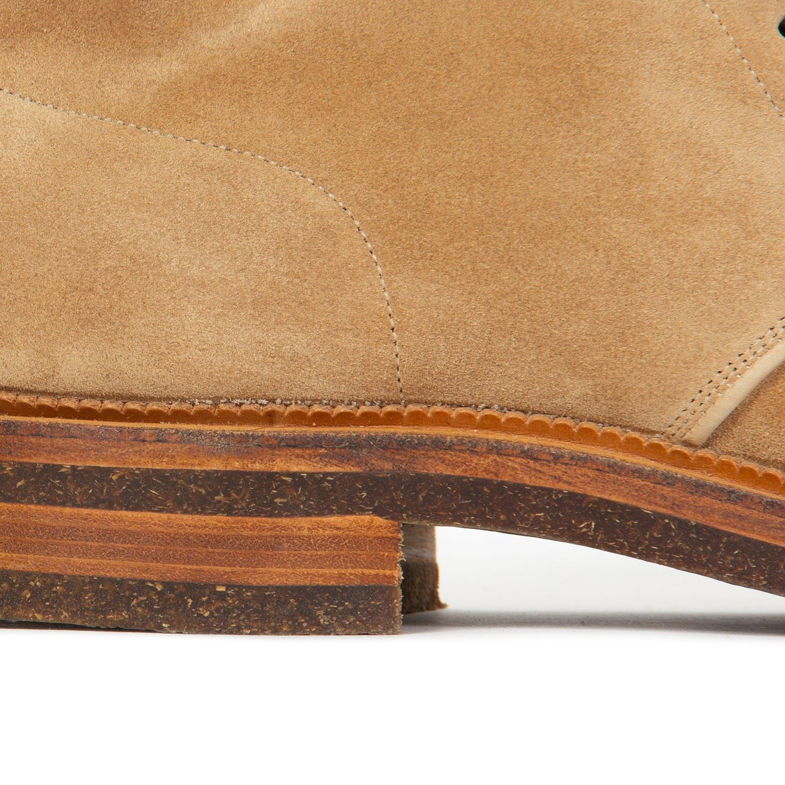 Uplands - Peanut Papillon Calf Suede (Lactae Hevea Sole) - 4