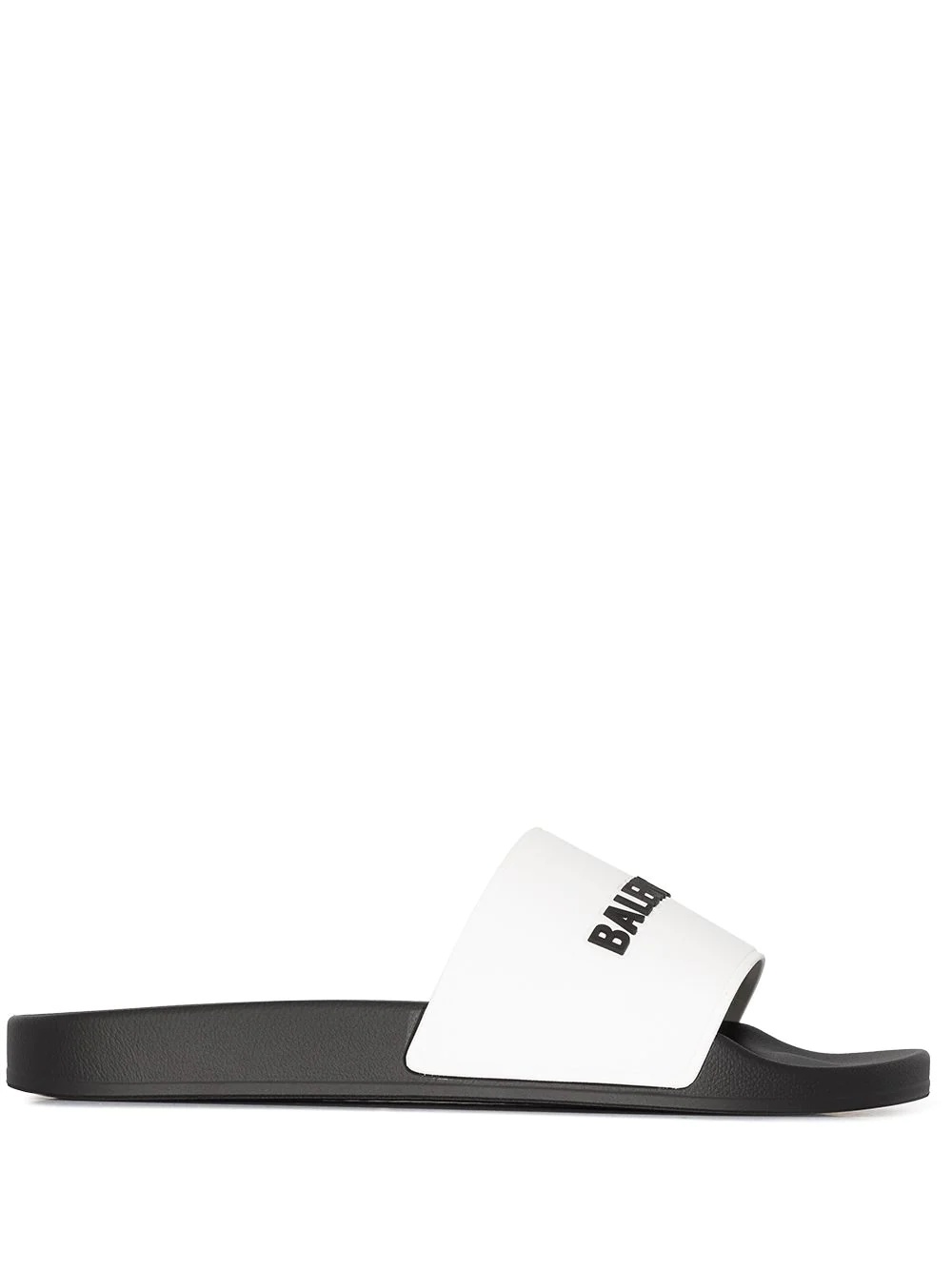 logo-embellished flat slides - 1