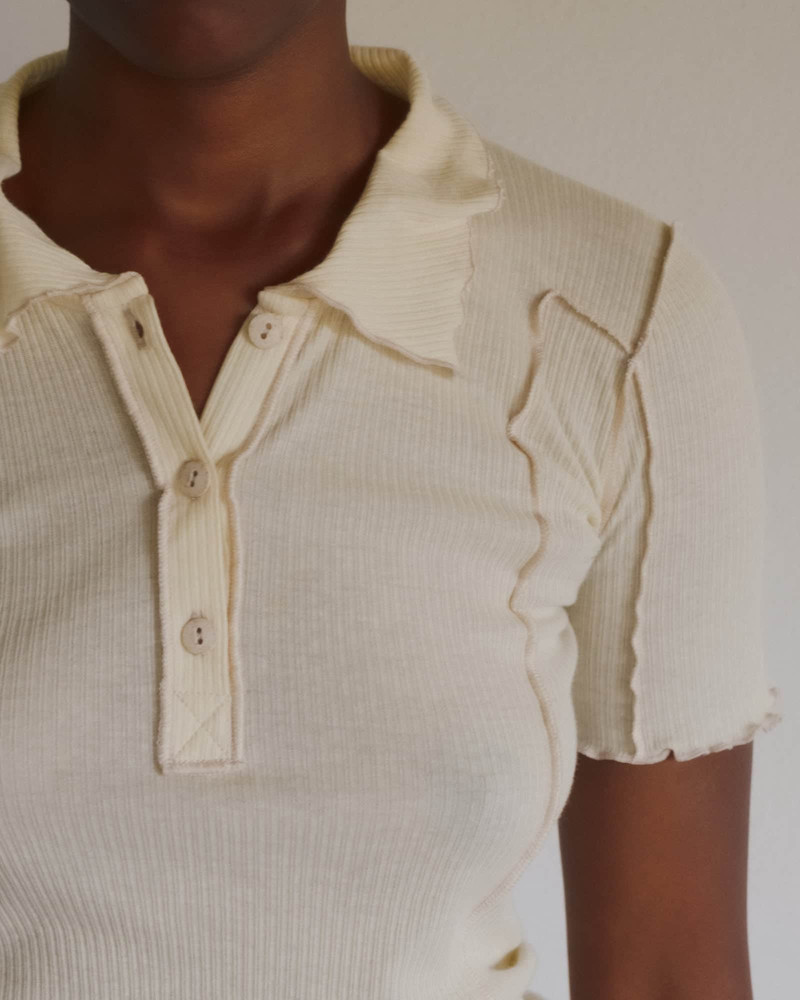 Omato Polo Tee Shirt - Organic Cotton Rib 4