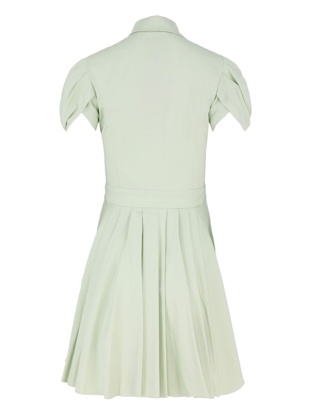 April puffed-sleeve pleated mini dress - 2