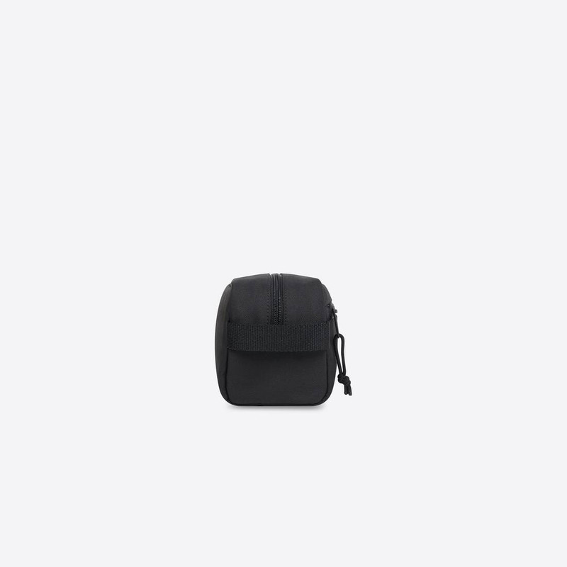 BALENCIAGA Men's Explorer Toiletry Pouch in Black outlook