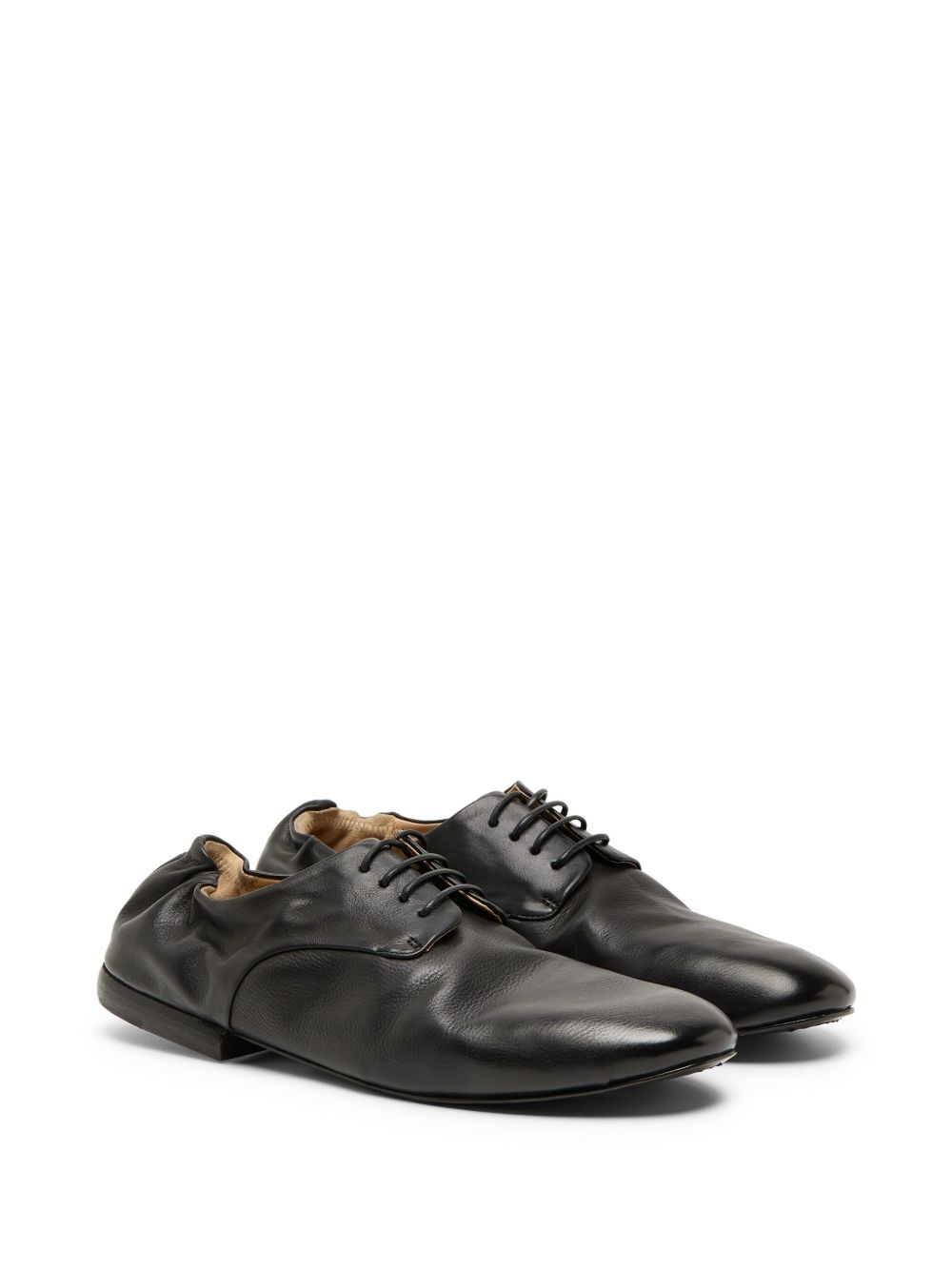 gathered heel Derby shoes - 2