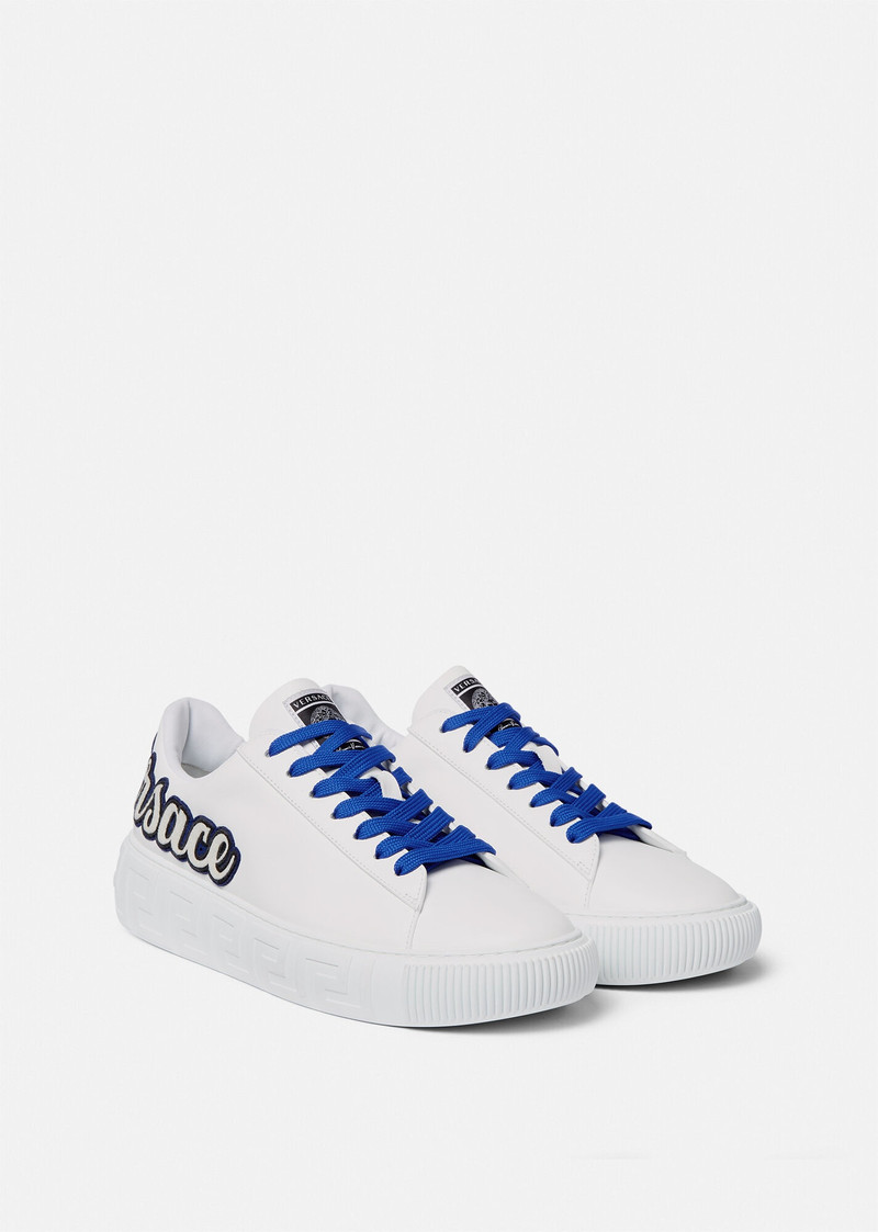 VERSACE La Greca Varsity Sneakers outlook