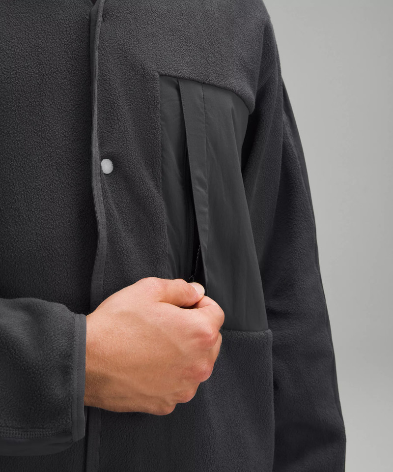 Fleece Snap-Front Cardigan 5