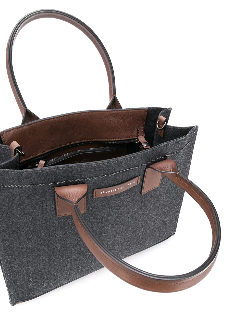 wool twill tote bag - 5