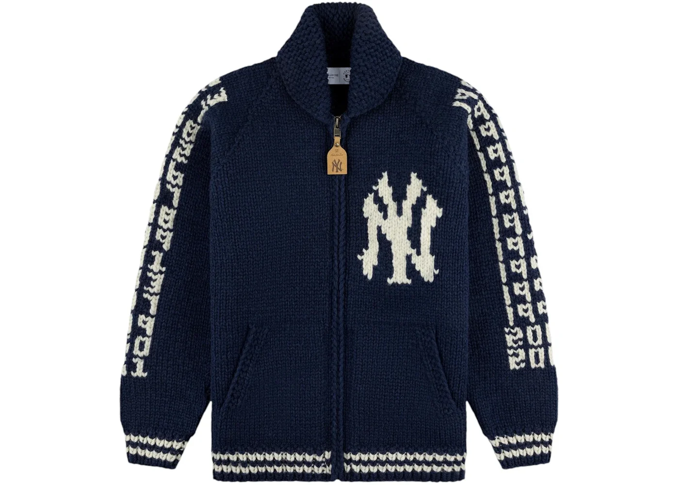 Aime Leon Dore Yankees Hand-Knit Sweater Navy/White - 1