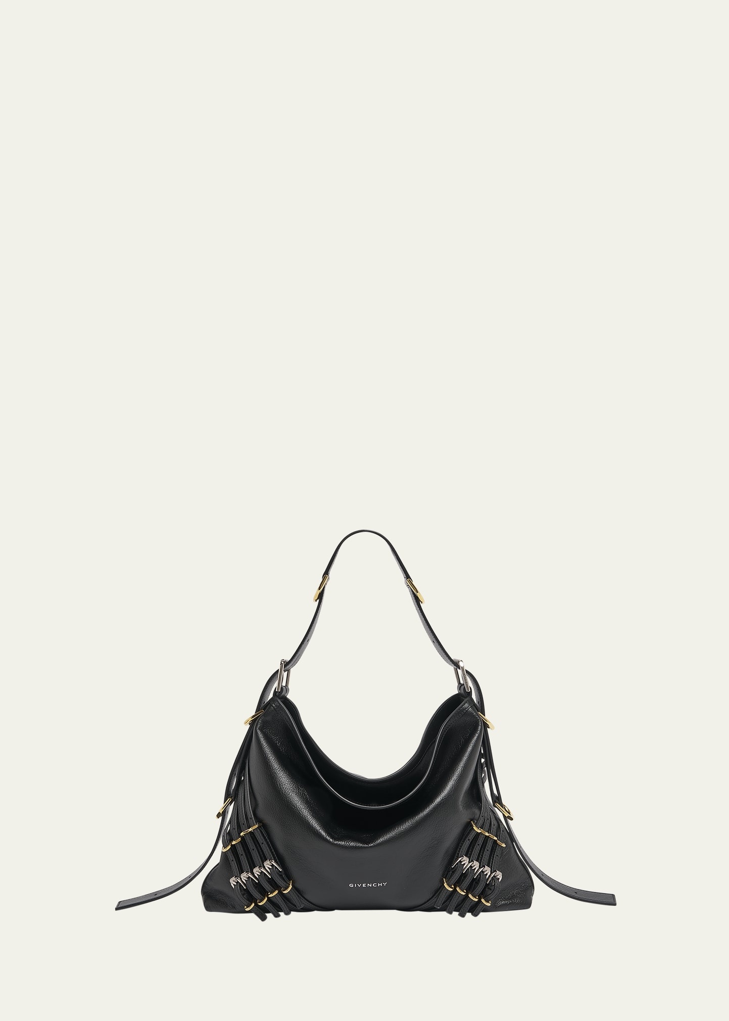 Voyou Medium Buckle Shoulder Bag in Leather - 1