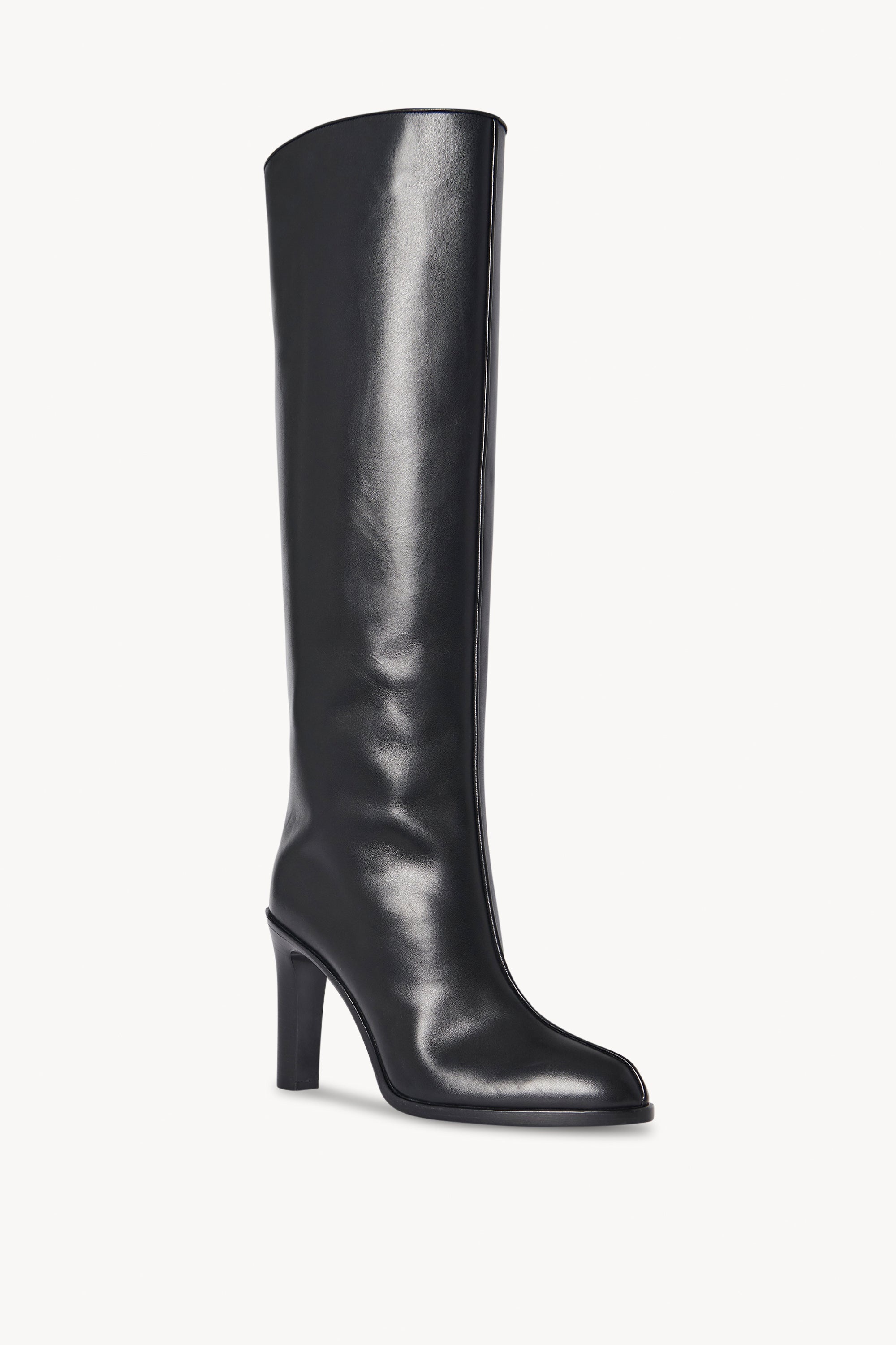 Wide Shaft Boot in Leather - 2