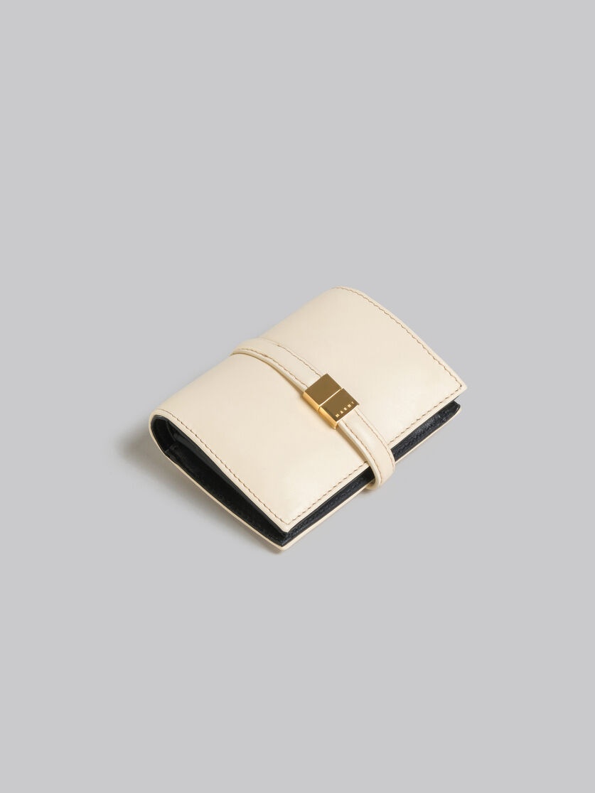 IVORY WHITE LEATHER BIFOLD PRISMA WALLET - 5
