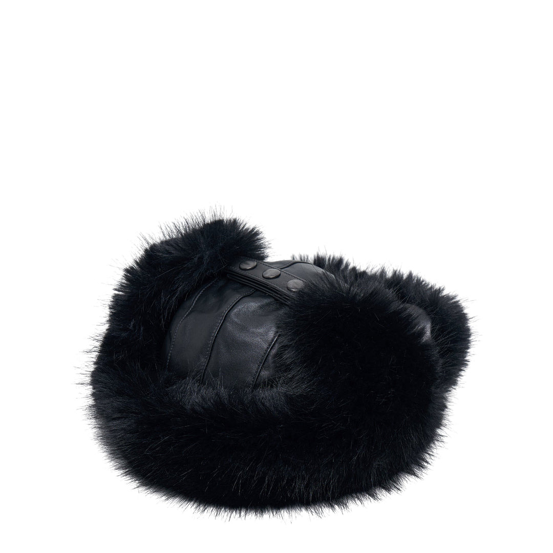 Women Trapper Hat Leather - 3