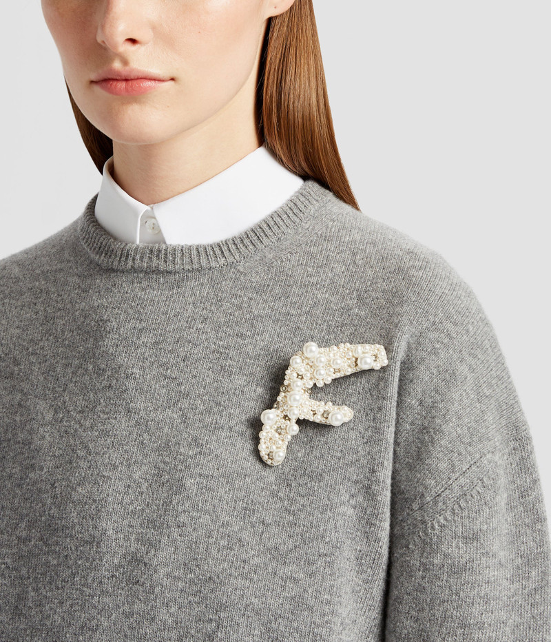 Erdem PEARL ALPHABET BROOCH F outlook