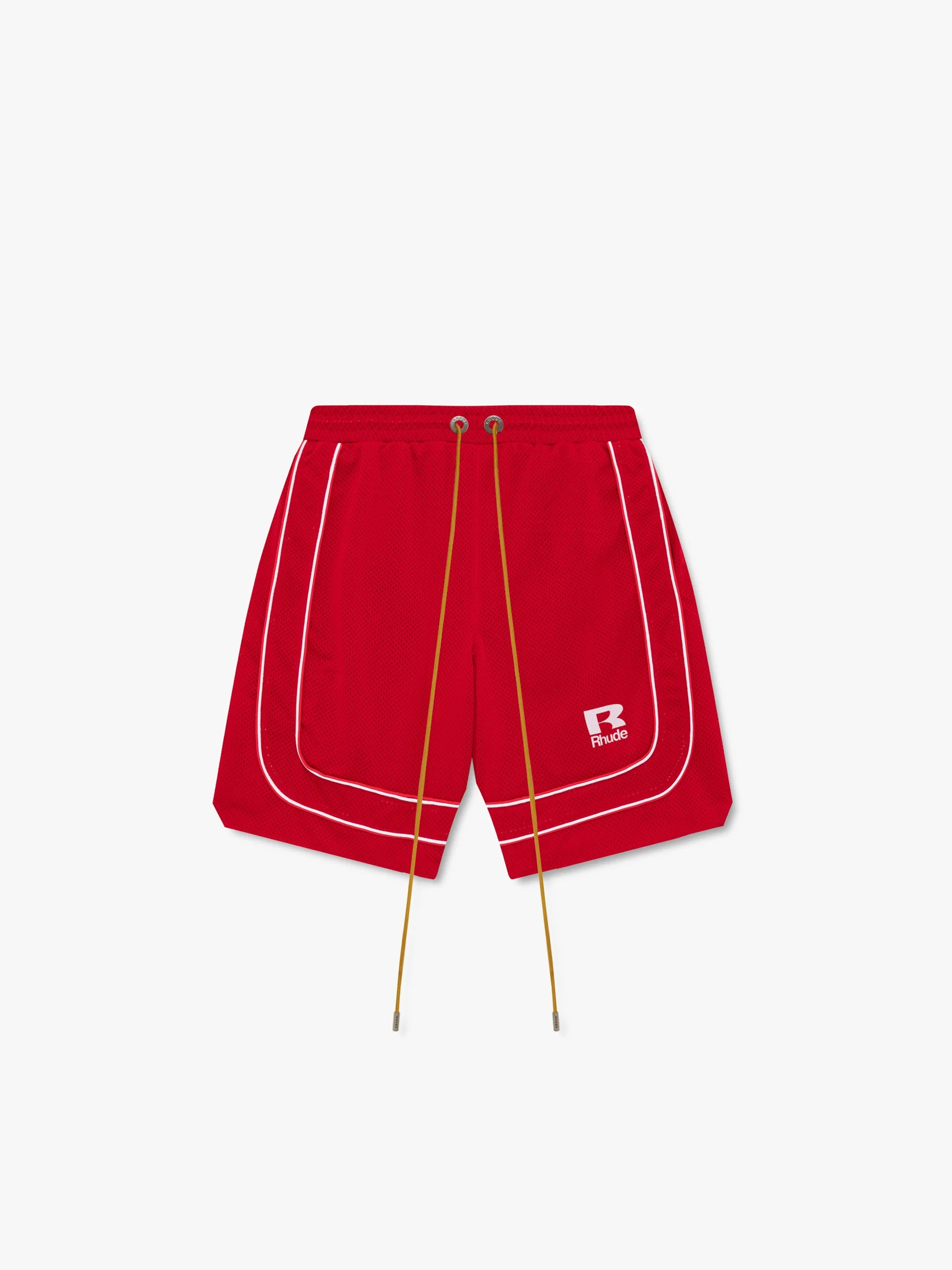 RHUDE MESH PIPING BAGGY TRACK SHORT - 1