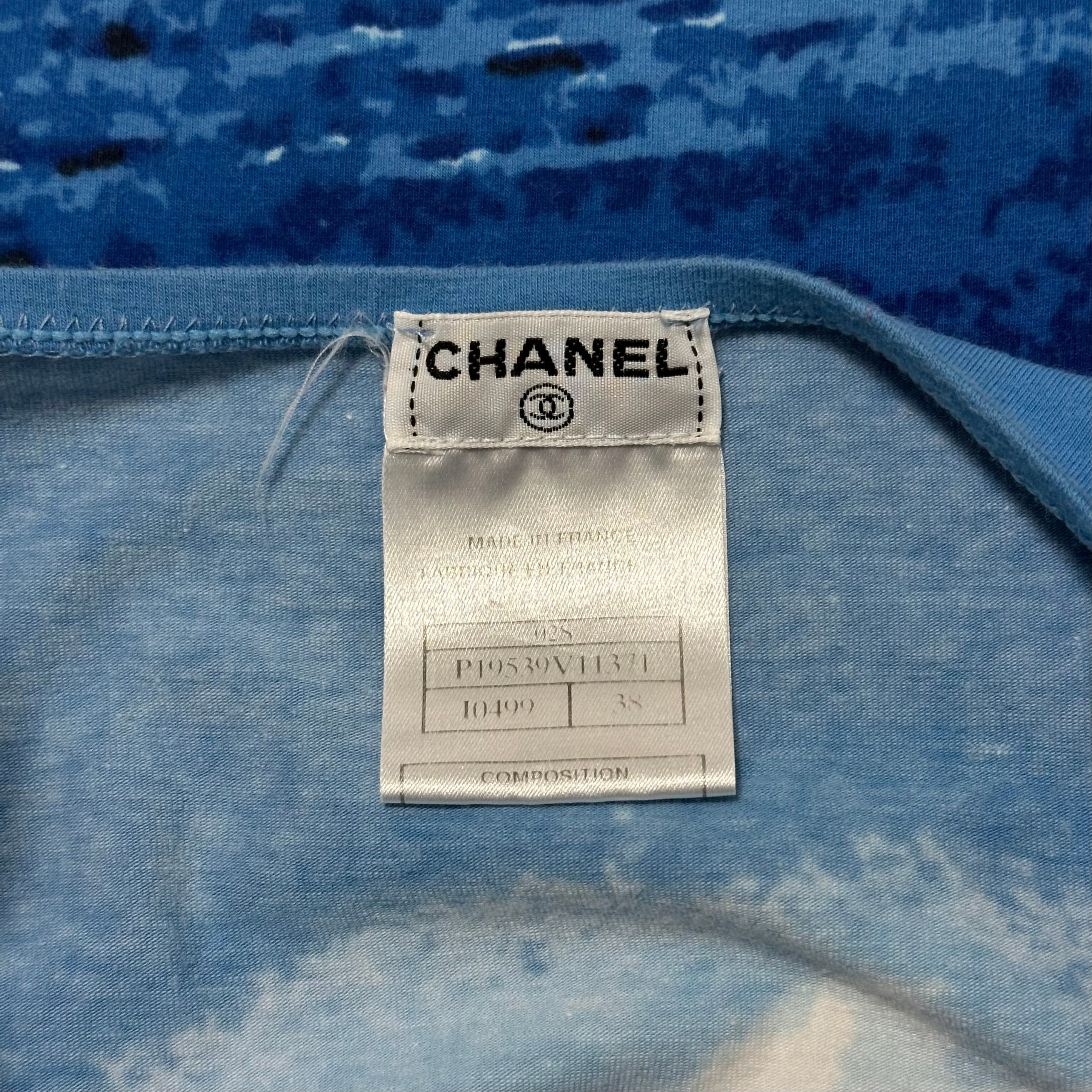 CHANEL Spring Summer 2002 Surf Logo Print Mini Dress - 5