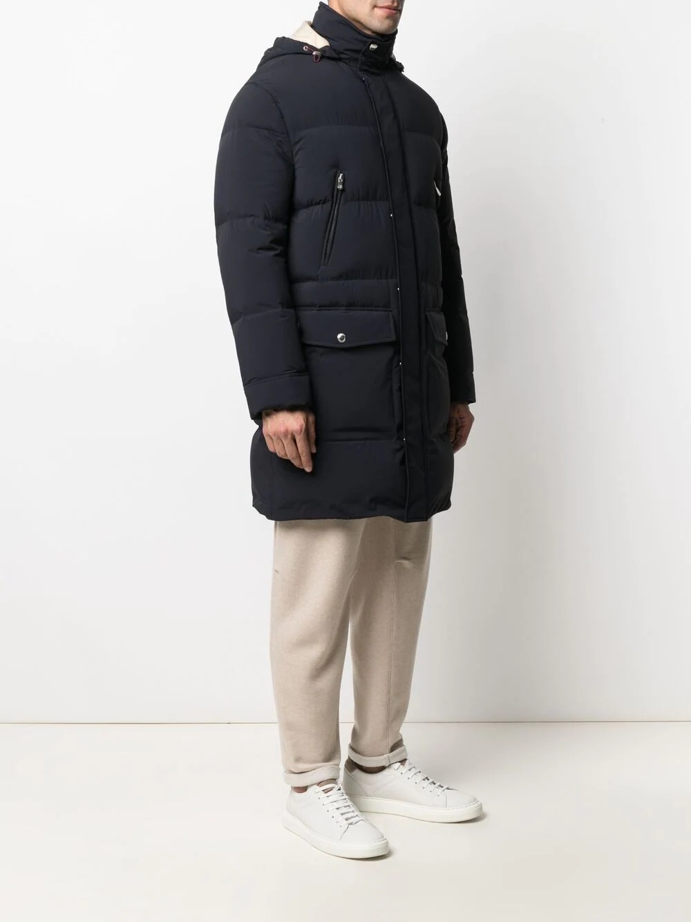 mid-length padded coat - 3