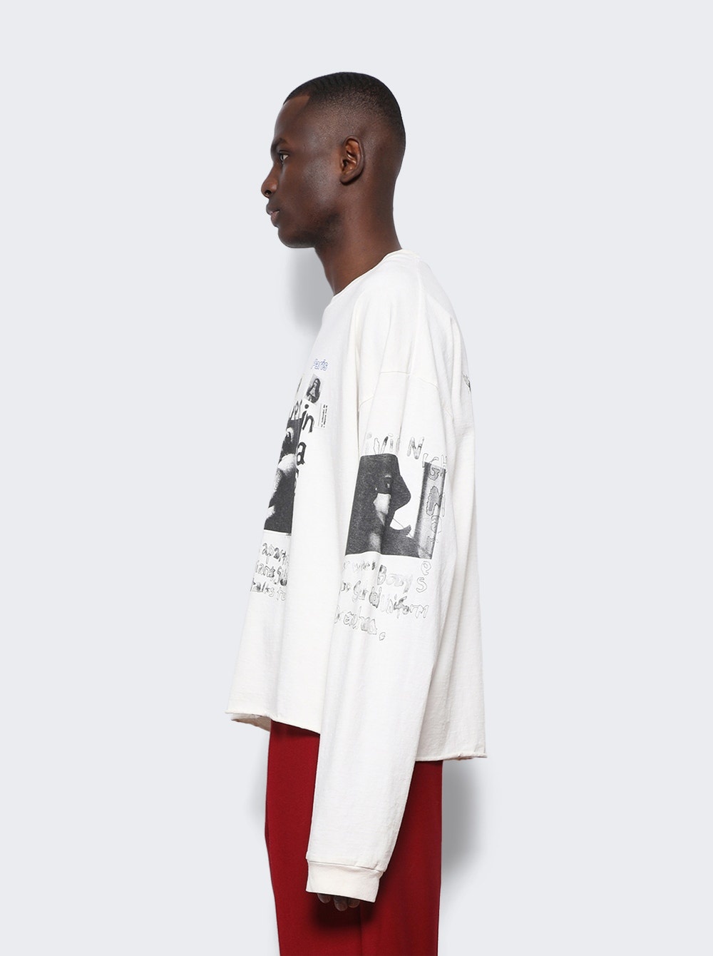 Vivid Nightmares Long Sleeve T-Shirt Faded Ivory - 4