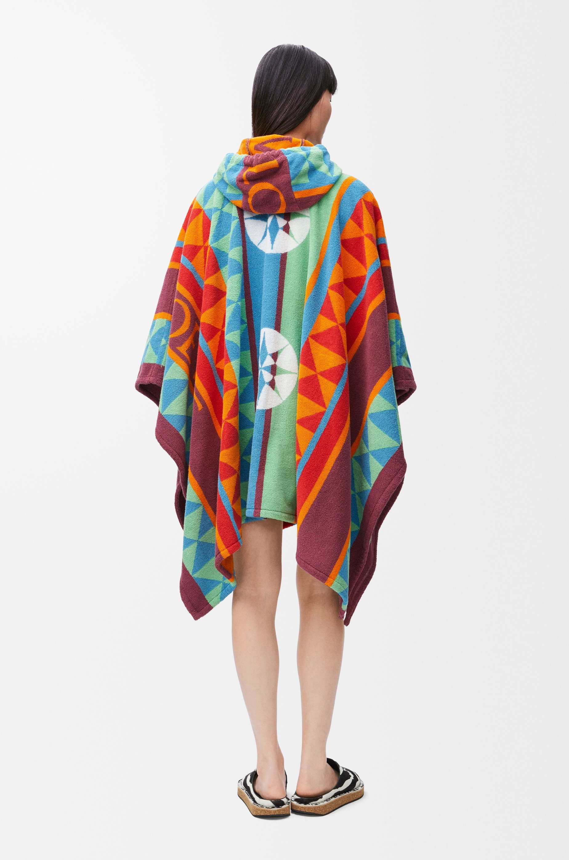 Poncho in terry cotton jacquard - 4