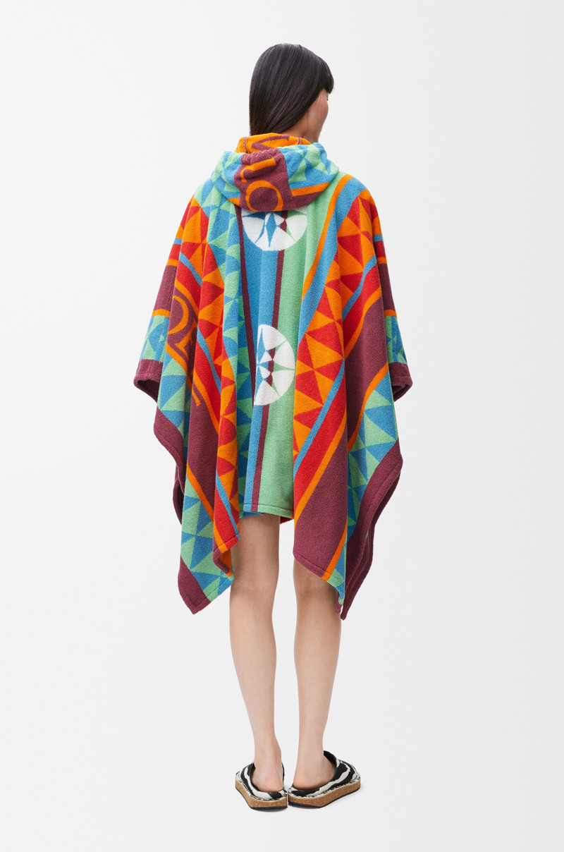 Poncho in terry cotton jacquard 4