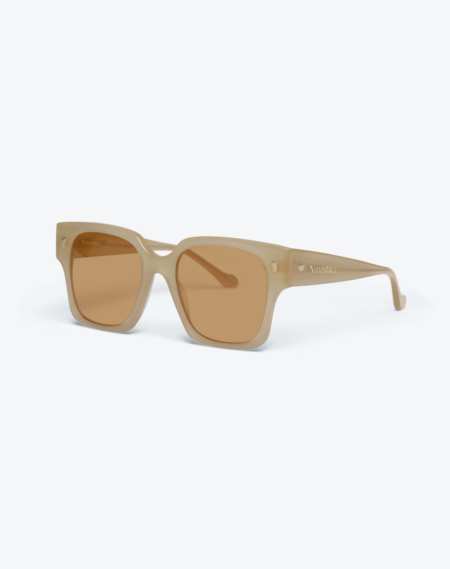 SHAE - Bio-plastic oversized sunglasses - Sand - 1