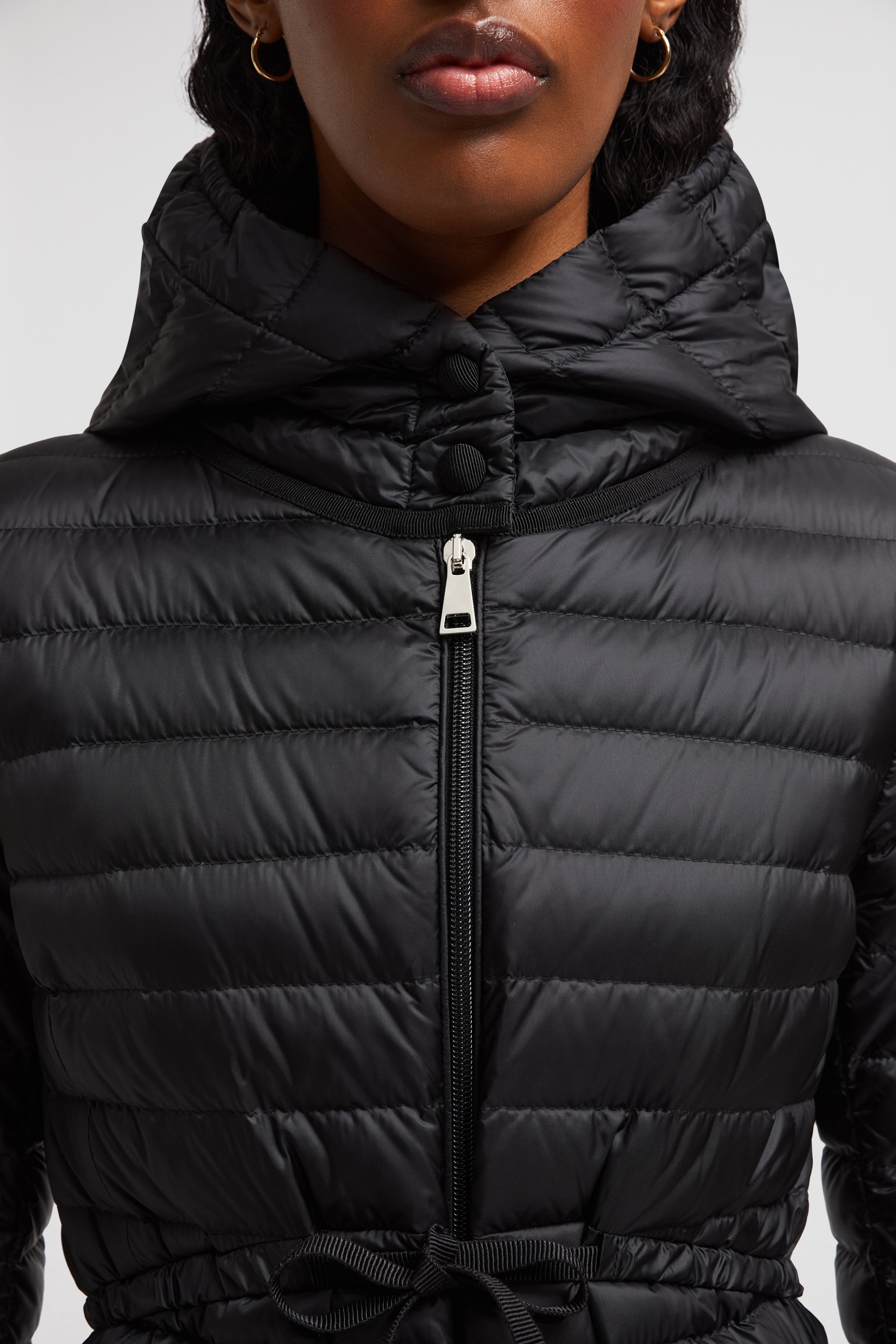 Barbel Hooded Fit & Flare Long Down Jacket - 7