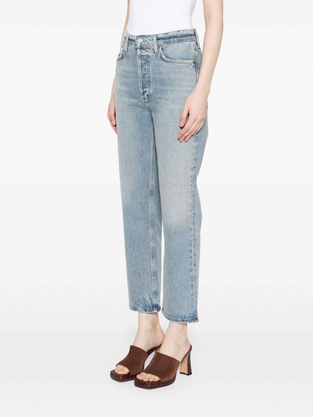90's pinch waist crop jeans - 3