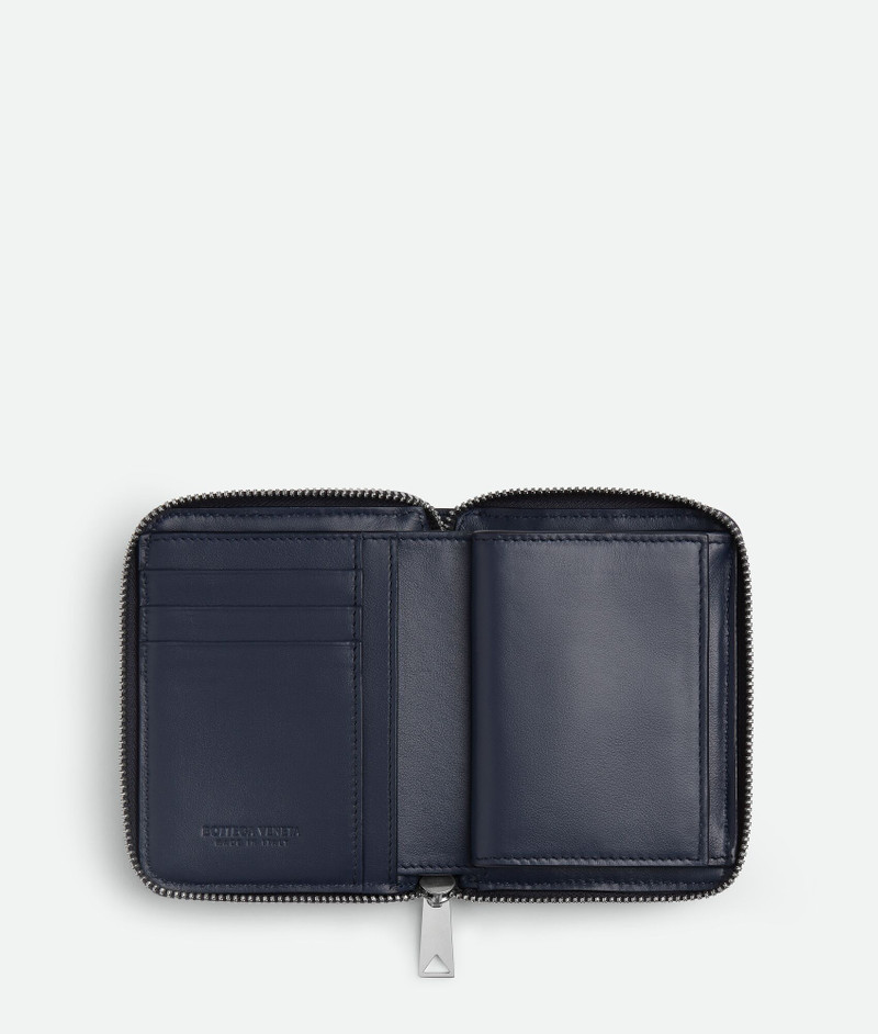 Bottega Veneta Intrecciato Stamp North/South Compact Zip Around Wallet outlook