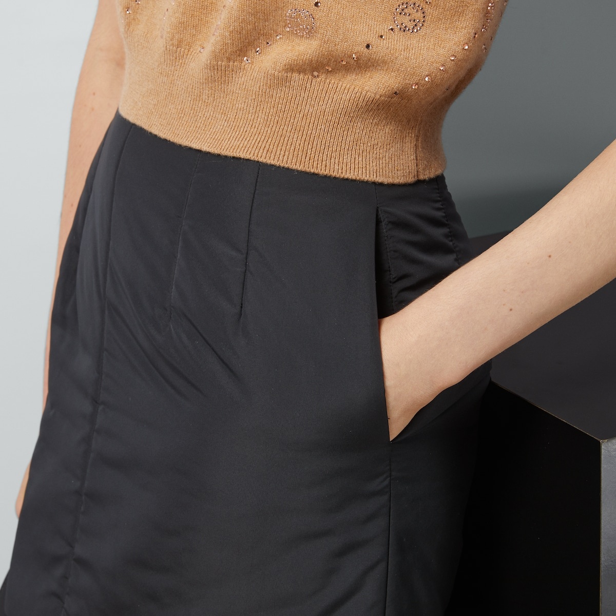 Fabric padded skirt - 3