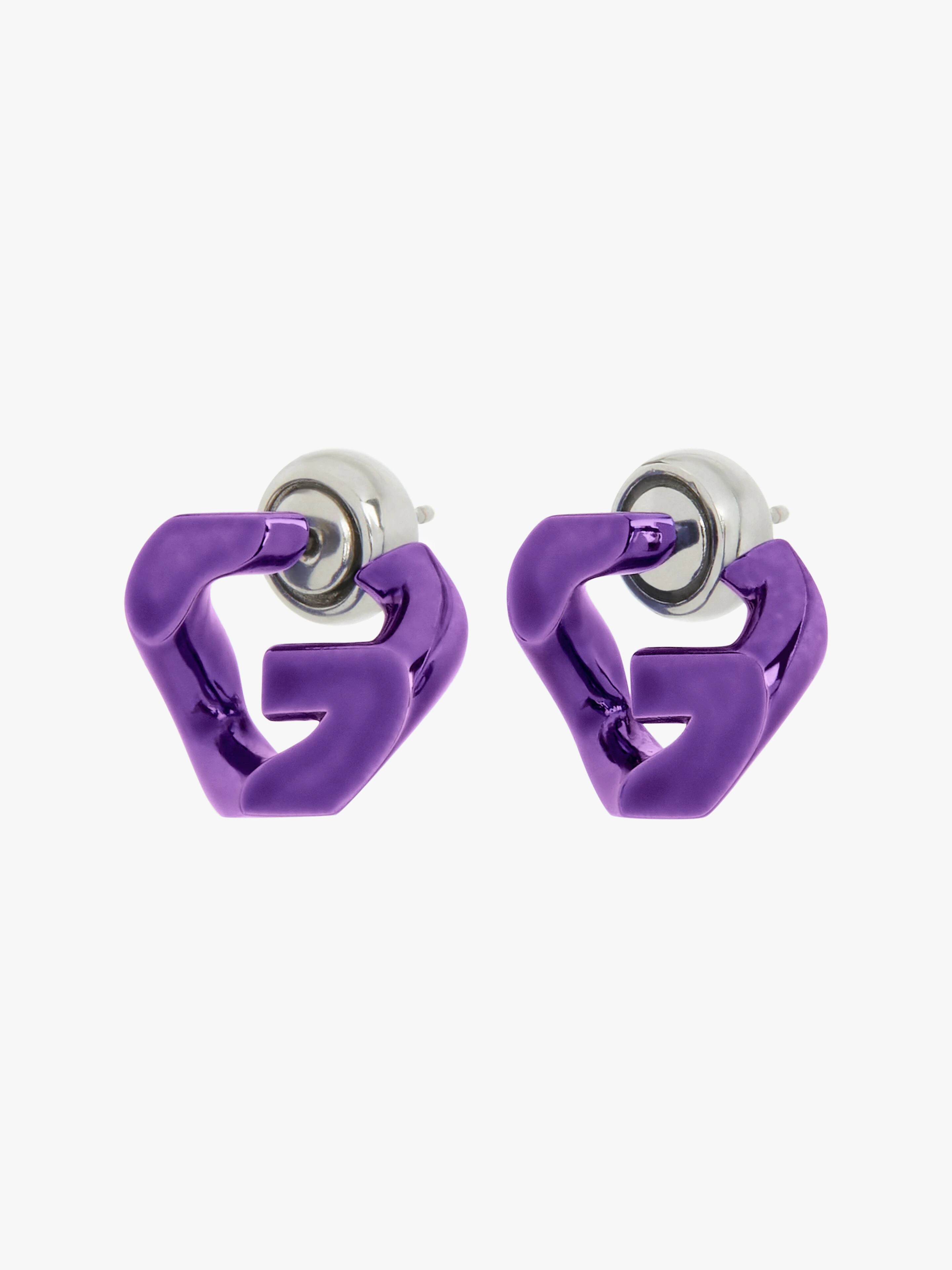 G CHAIN EARRINGS IN ENAMELED - 5