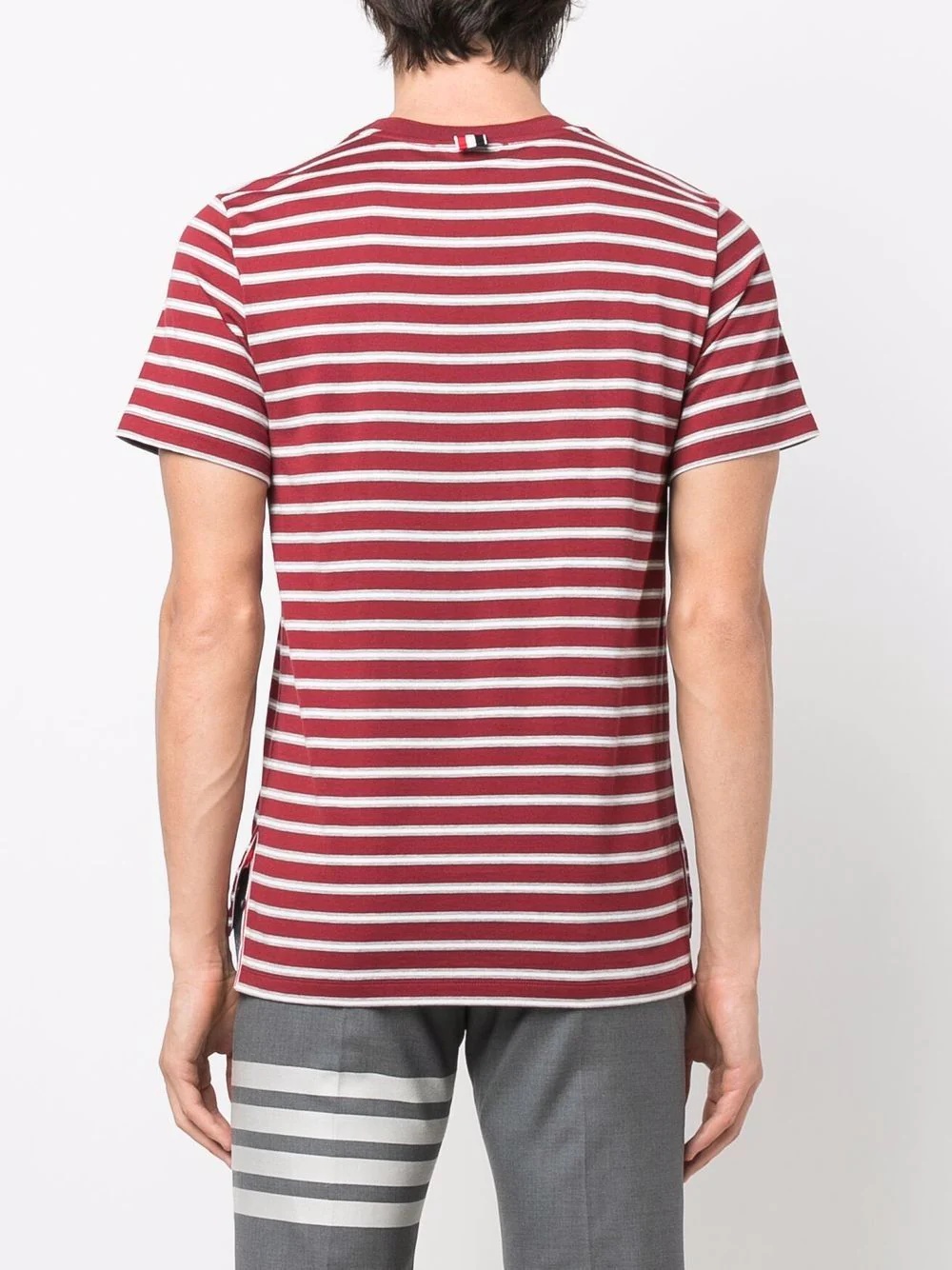 striped short-sleeve T-shirt - 4