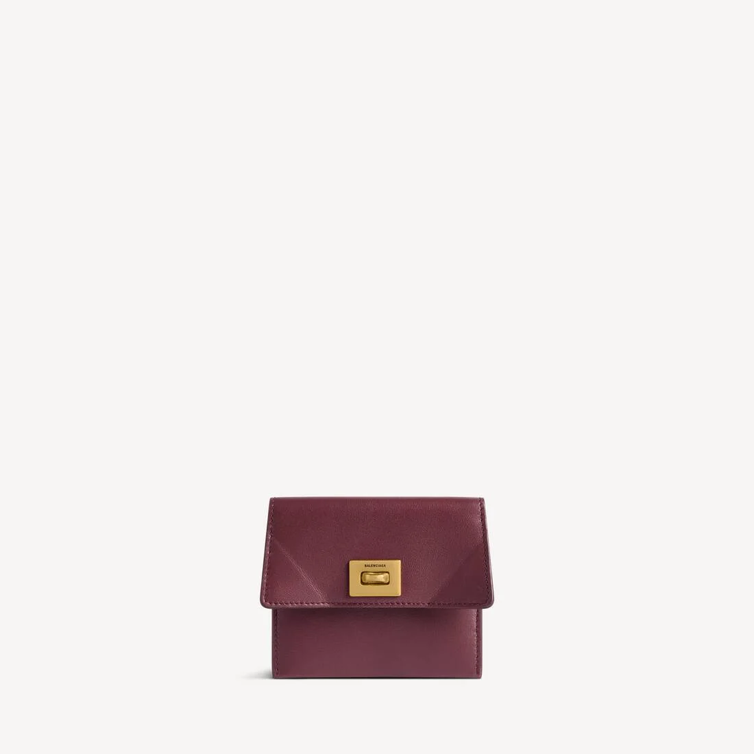 Women's Rodeo Card Holder With Flap in Burgundy - 1