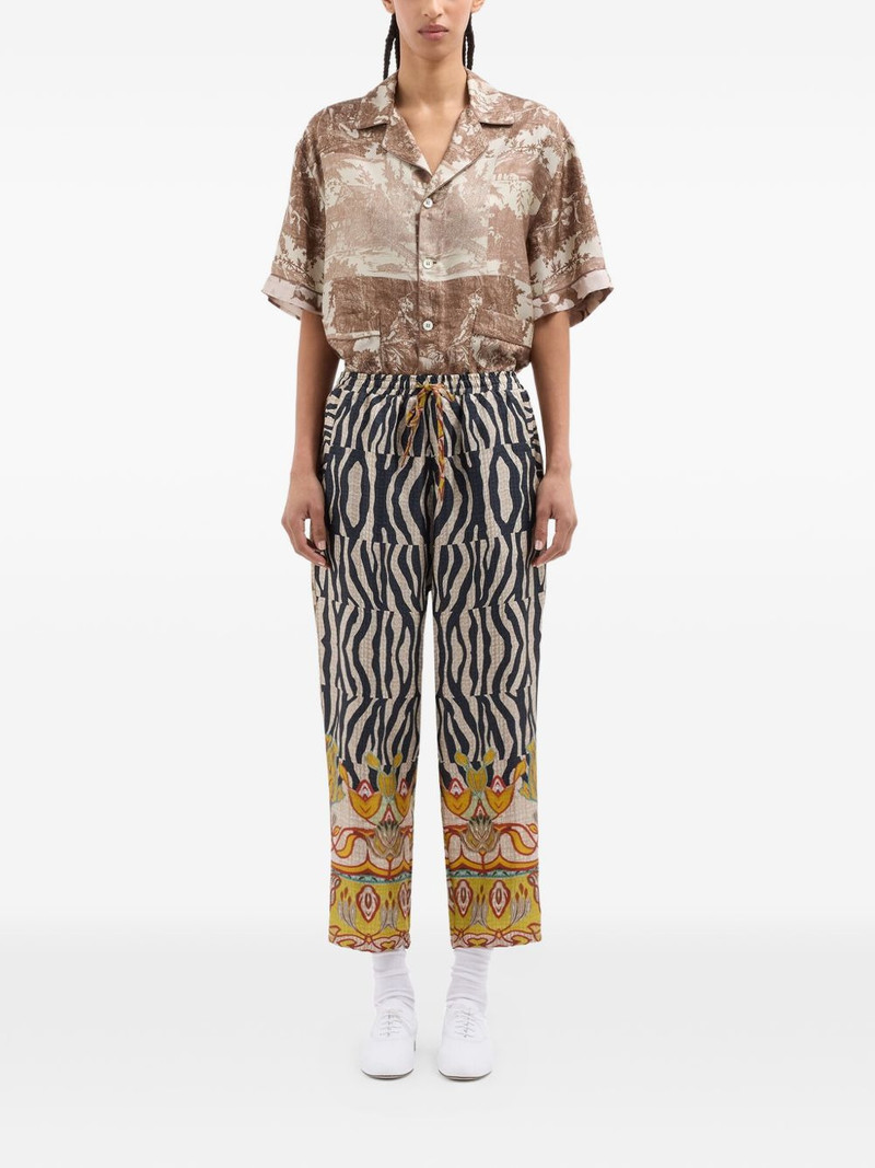 Aloe zebra-print trousers 3