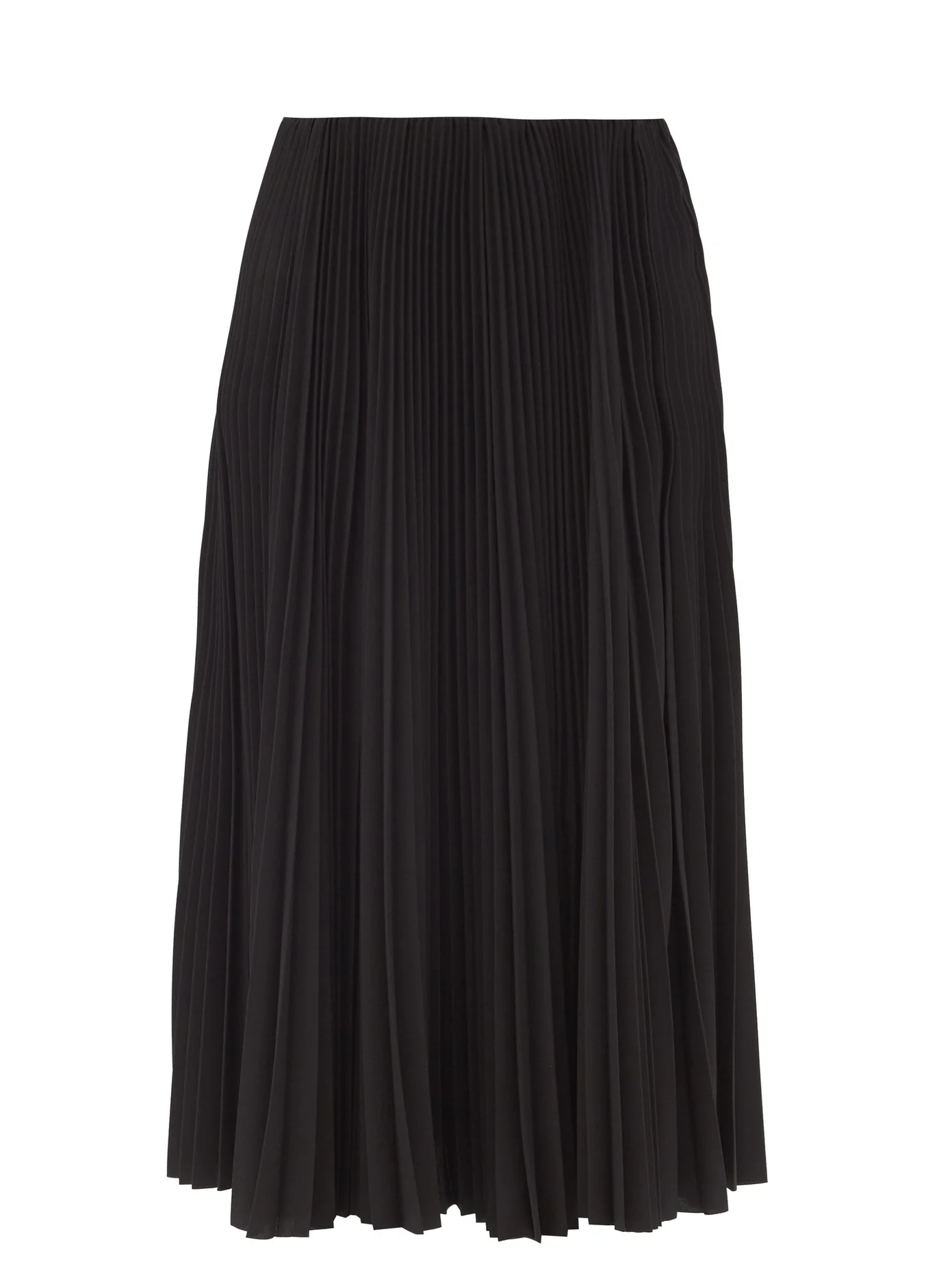 Plissé crepe midi skirt - 1