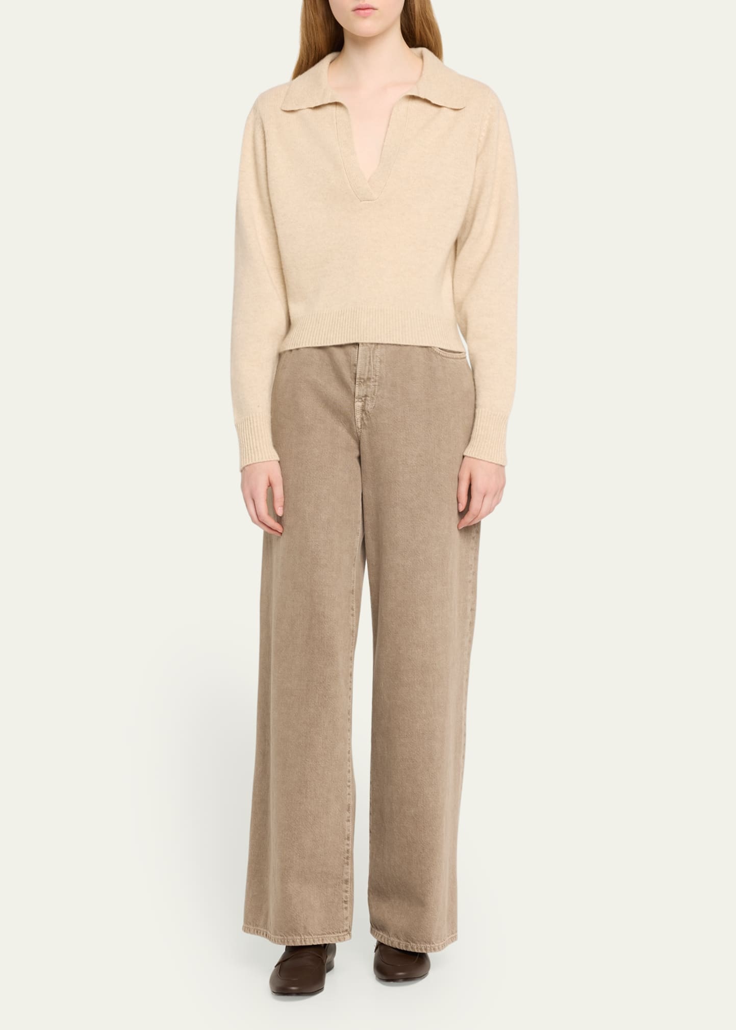 Cashmere Henley Sweater - 2