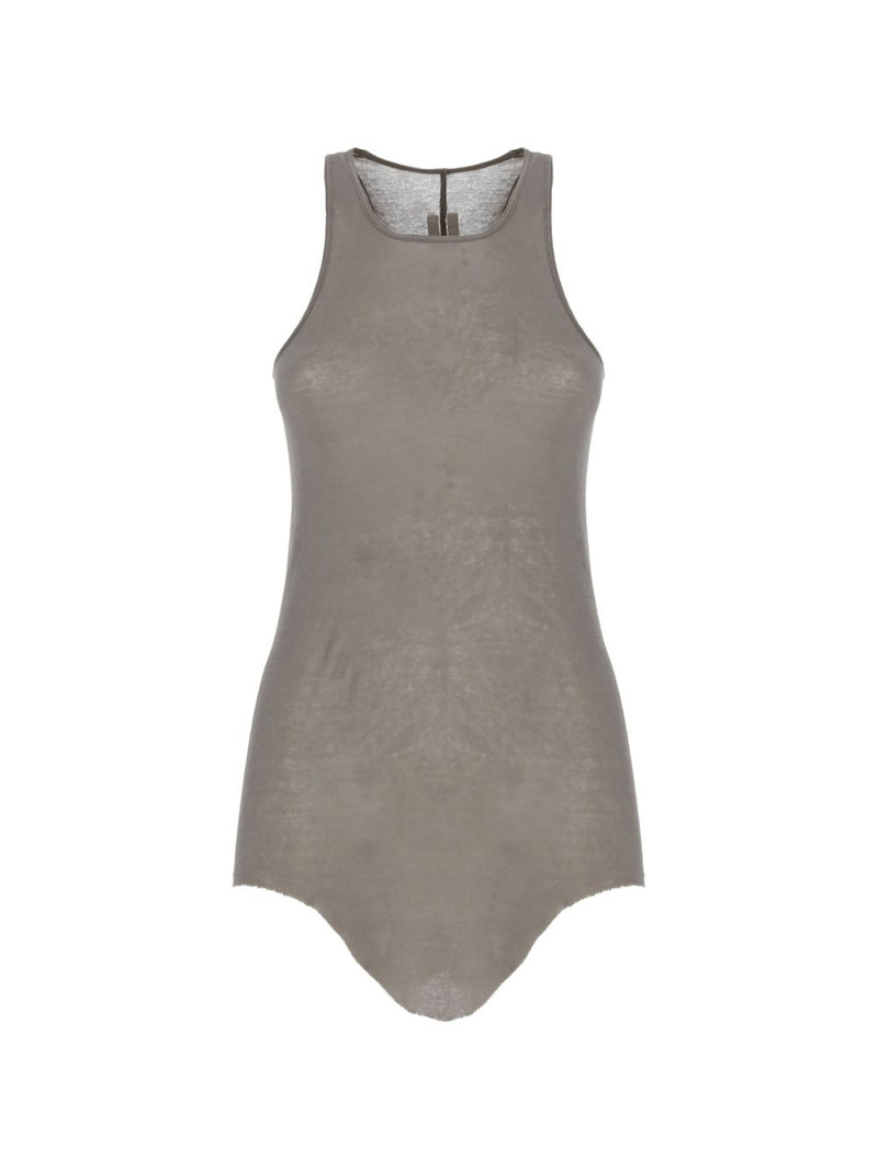 Temple Basic Rib Tank raw-hem top 1