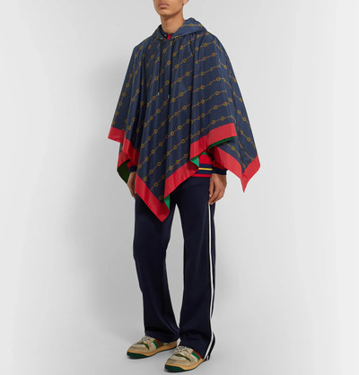 GUCCI Reversible Logo-Print Nylon Hooded Poncho outlook