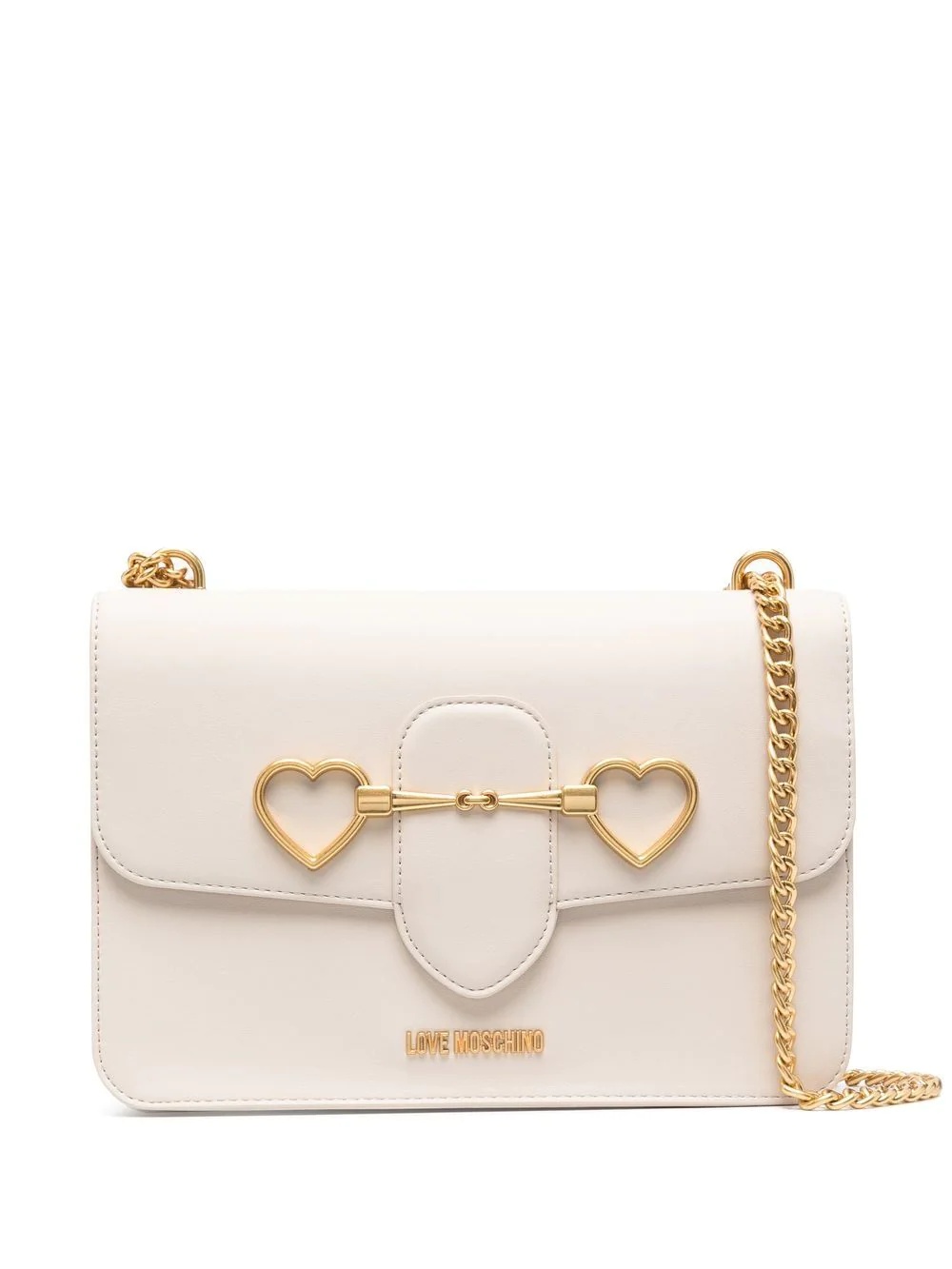 heart logo-plaque crossbody bag - 1