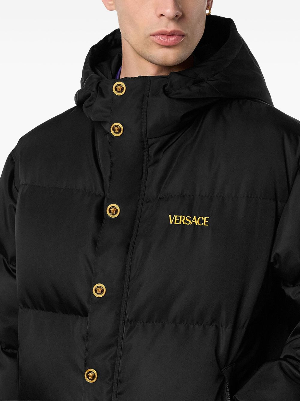 embroidered-logo jacket - 5
