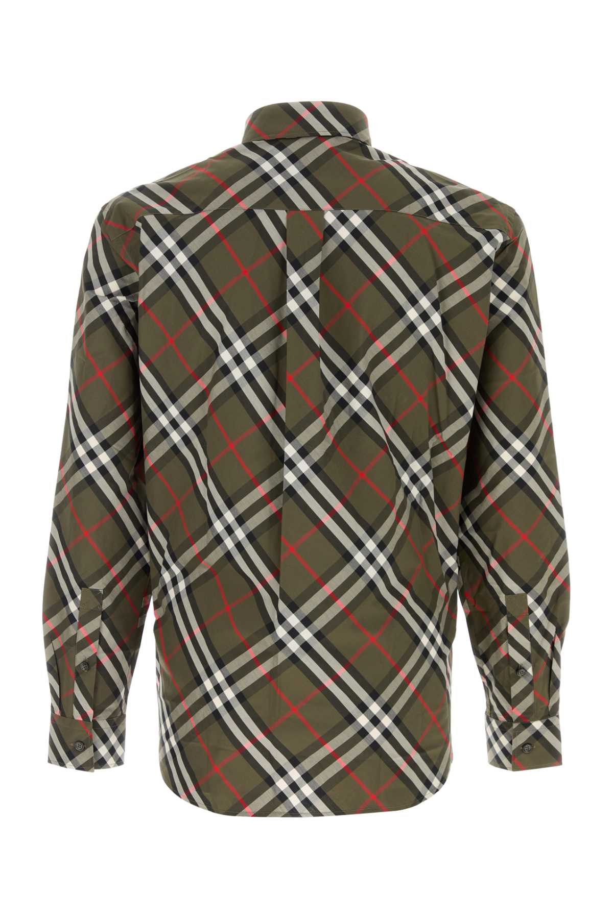 Burberry Men Embroidered Poplin Shirt - 2