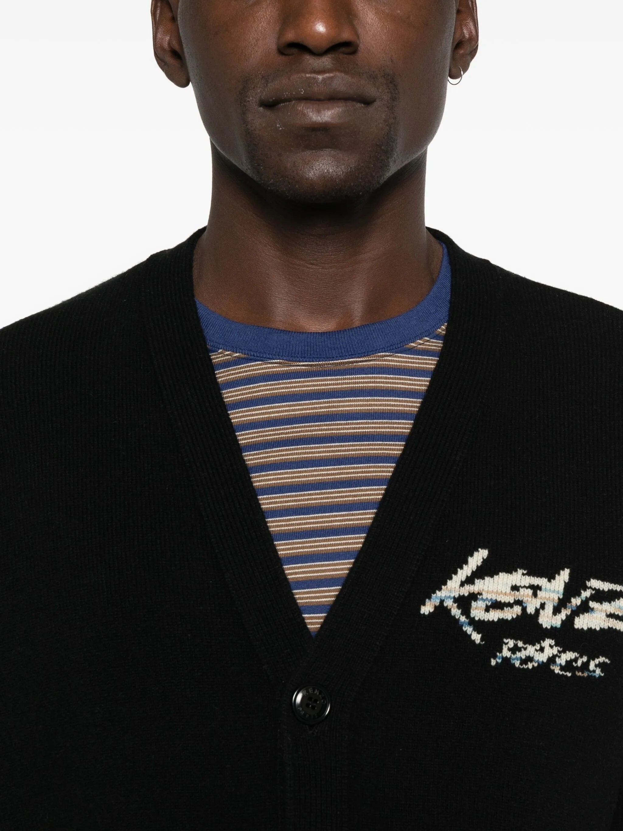 Kenzo X Futura 2000 Logo-embroidered Cardigan - 3