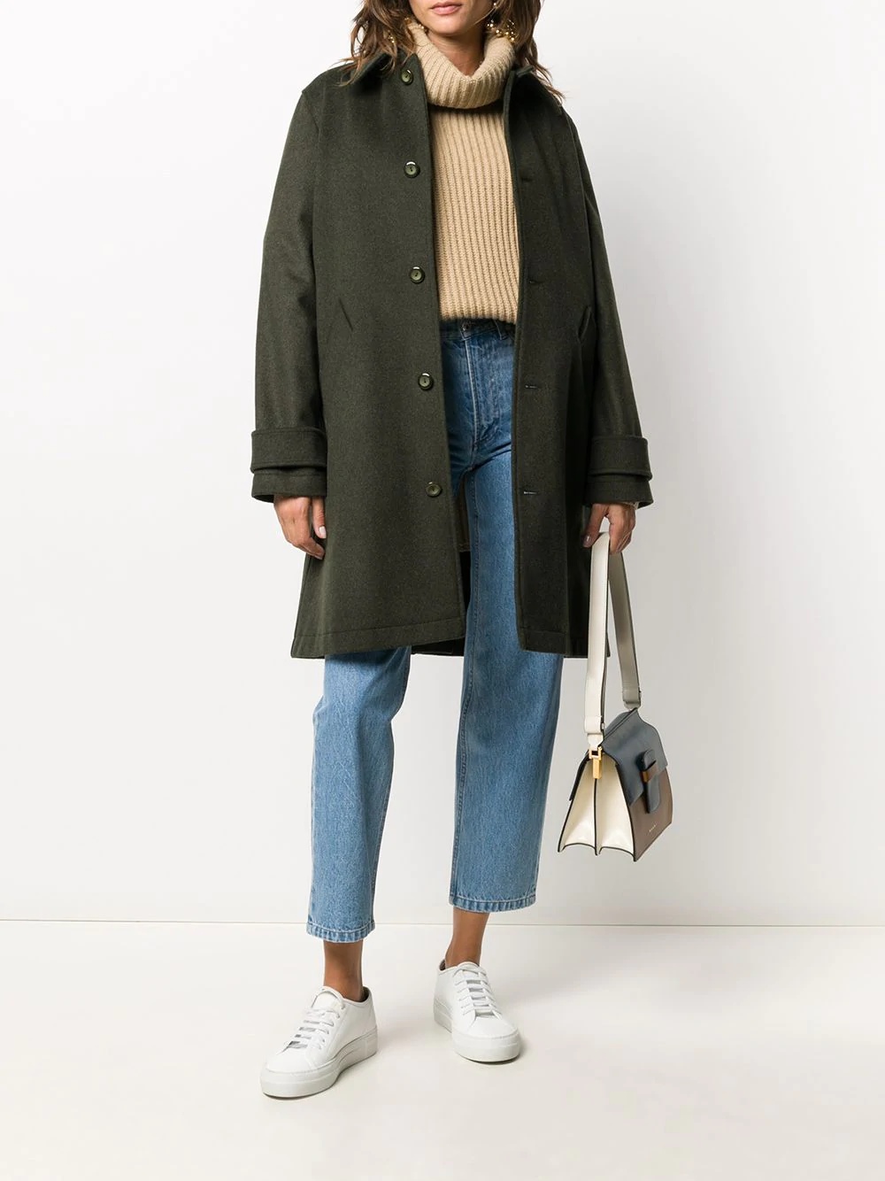 wool-mix shirt coat - 2