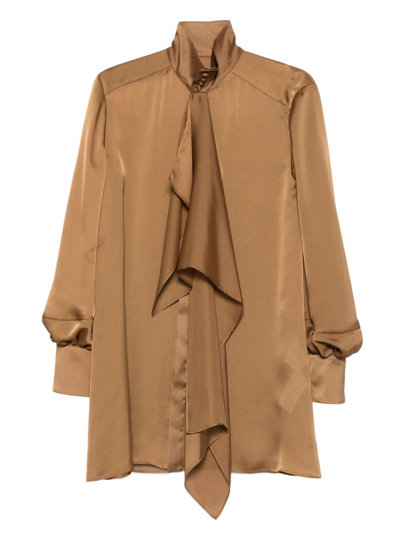 high-neck ruffled shirt 1