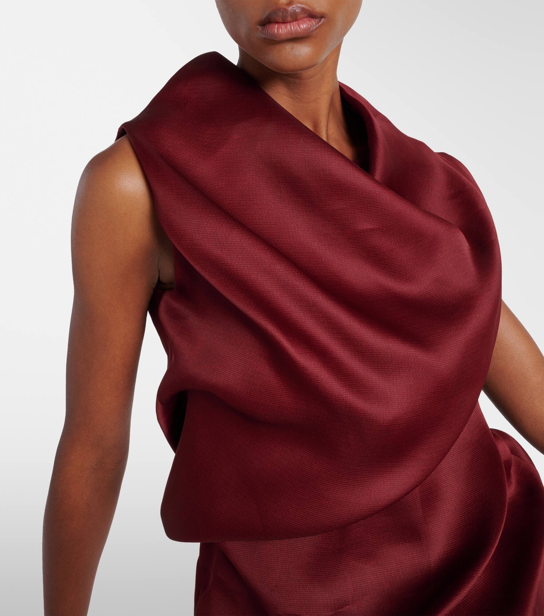 Luola draped silk top - 4
