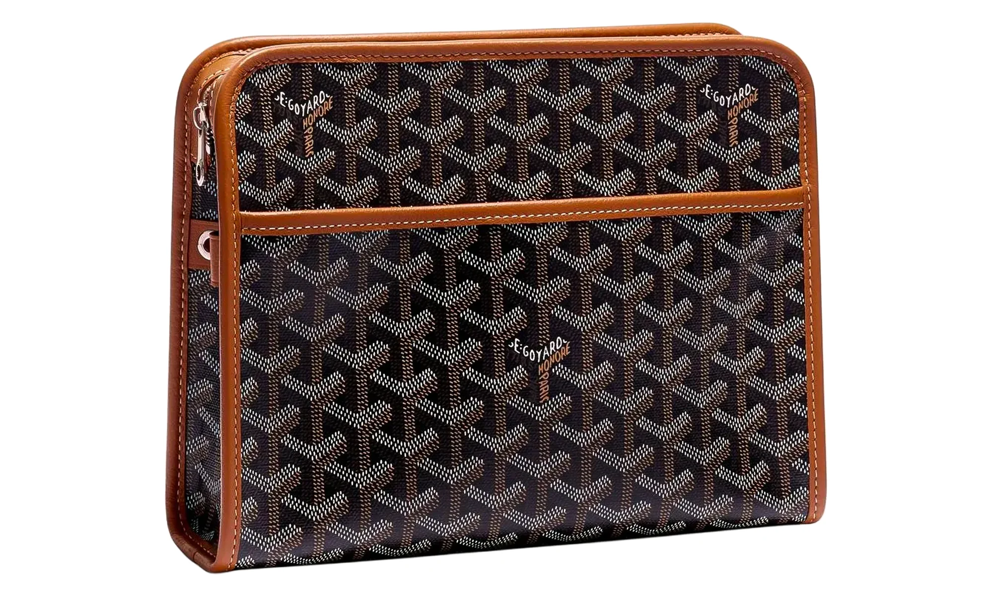 Jouvence Toiletry Bag MM "Black / Tan" GOY84 - 1