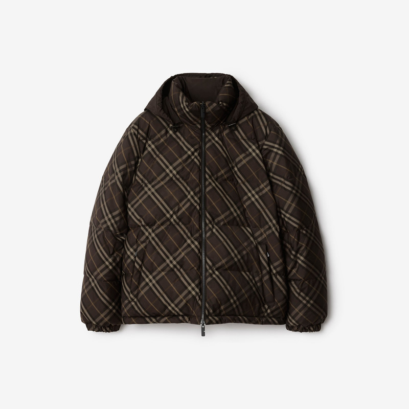 Reversible Check Snowdon Puffer Jacket 1