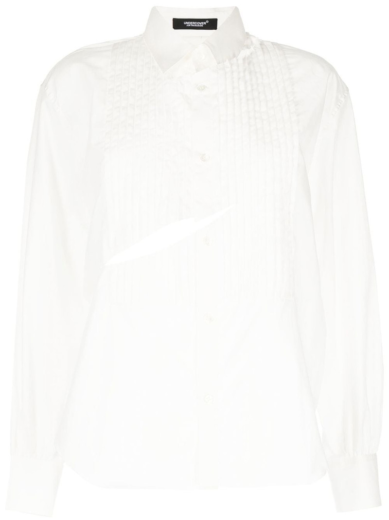 cut-out detail cotton shirt 1