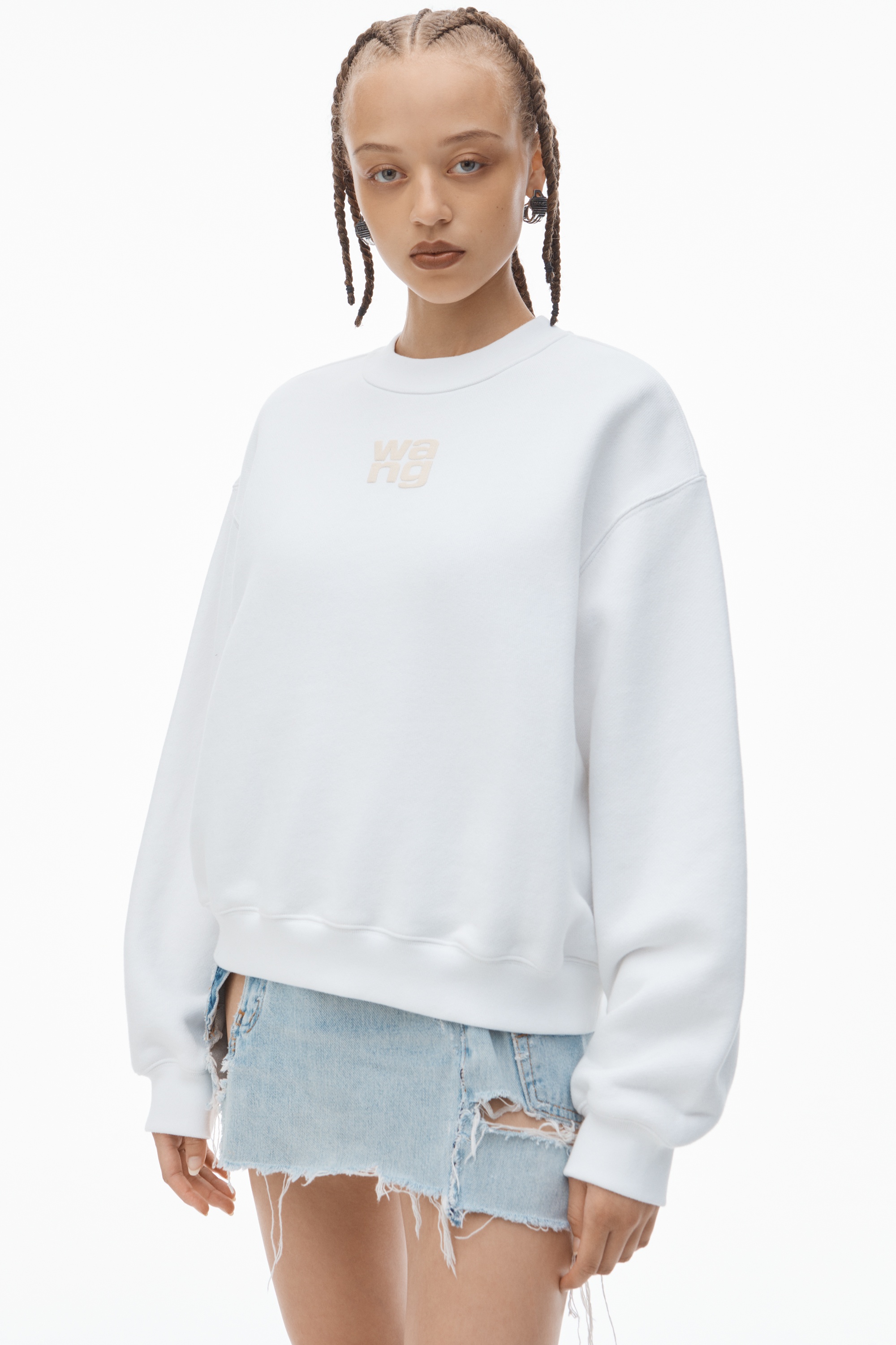 PUFF LOGO SWEATSHIRT IN STRUCTURED TERRY - 3